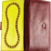 Leather Softball Checkbook Wallet -SOFTBALL Sales a01 102aa 16