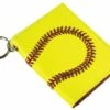 Leather Softball ID Holder & Keychain -SOFTBALL Sales a01 103 15