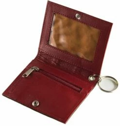 Leather Softball ID Holder & Keychain -SOFTBALL Sales a01 103a 16