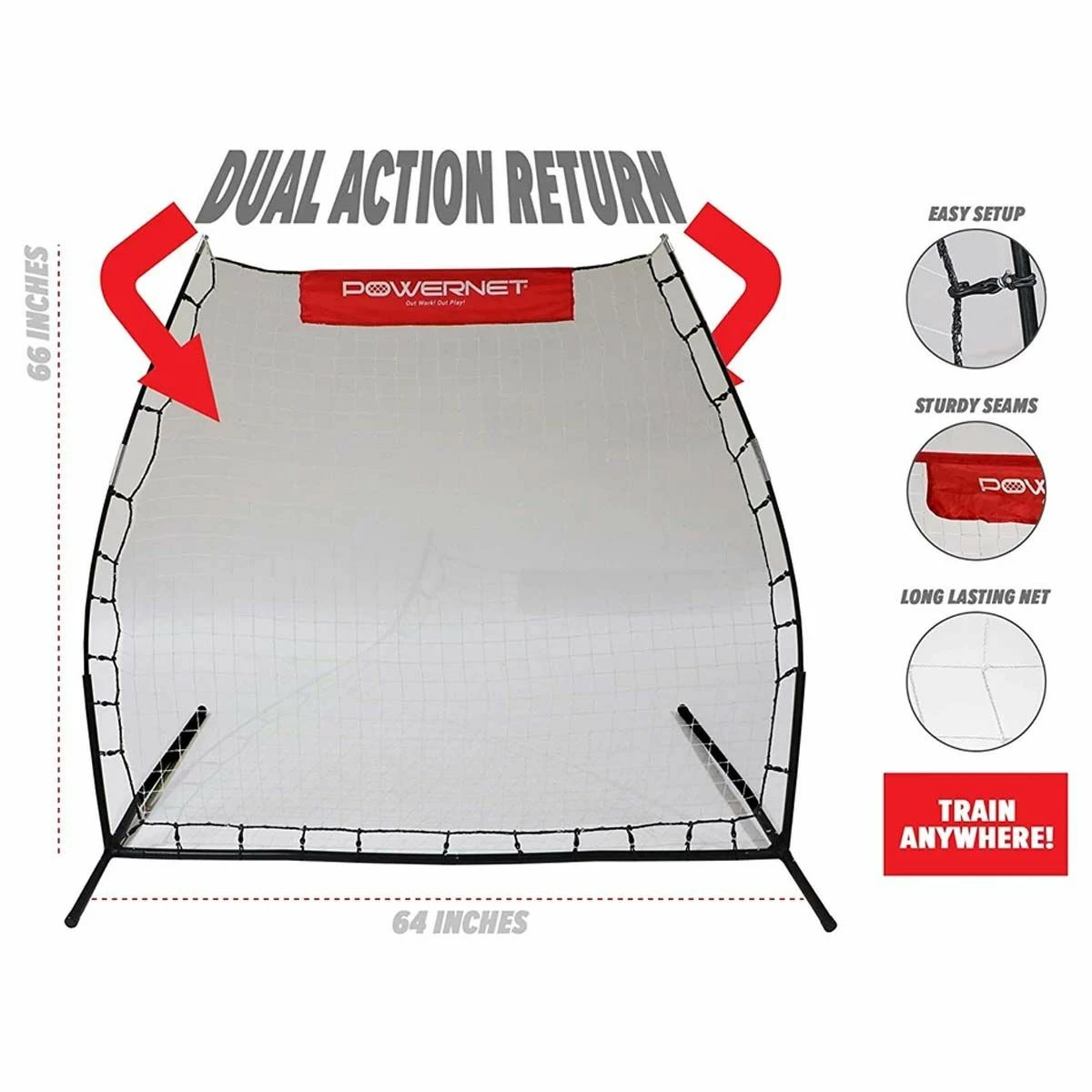POWERNET Angled Multisport Rebounder 4 POWERNET Angled Multisport Rebounder - Image 2