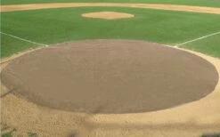 FieldSaver 30' diameter Home Plate Cover, VINYL -SOFTBALL Sales a15 704tan 3