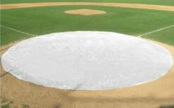FieldSaver 30' diameter Home Plate Cover, VINYL -SOFTBALL Sales a15 704wht 3