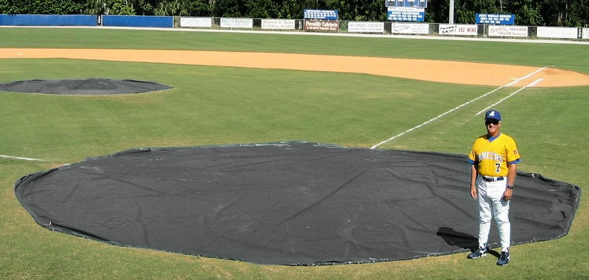 Aer-Flo WWV1812 12' diam. Wind Weighted Mound/Homebase Tarp, 32 lbs 5 Aer-Flo WWV1812 12' diam. Wind Weighted Mound/Homebase Tarp, 32 lbs - Image 3