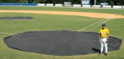 Aer-Flo WWV1818, 18' diam. Wind Weighted Mound/Homebase Tarp, 65 lbs -SOFTBALL Sales a15 709blk 23