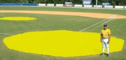Aer-Flo WWV1830, 30' diam. Wind Weighted Mound/Homebase Tarp, 126 lbs -SOFTBALL Sales a15 709yel 4