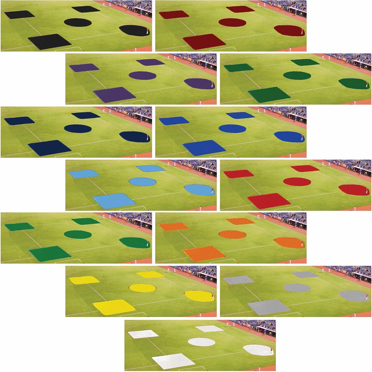 FieldSaver Spot Baseball/Softball Field Covers, Infield Kit, VINYL 4 FieldSaver Spot Baseball/Softball Field Covers, Infield Kit, VINYL - Image 2