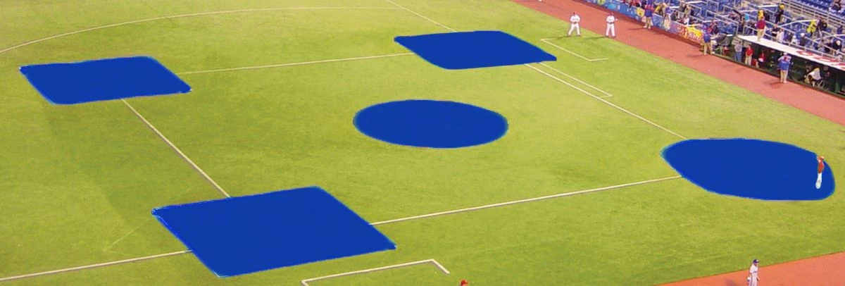 FieldSaver Spot Baseball/Softball Field Covers, Infield Kit, VINYL 11 FieldSaver Spot Baseball/Softball Field Covers, Infield Kit, VINYL - Image 9