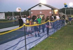 Grand Slam ABOVE GROUND Temporary Fence Package, 471' Red -SOFTBALL Sales a15 930d 5