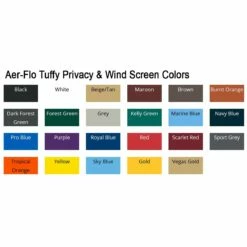 Aer-Flo Tuffy 6'H Privacy & Wind Screen -SOFTBALL Sales a15 980 colors chart