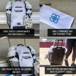 Easton Jen Schro Catcher’s Wheeled Equipment Bag Black -SOFTBALL Sales a32 055 03