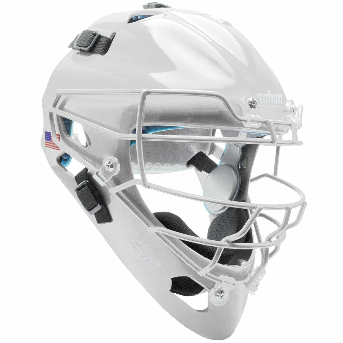 Schutt 2966 Air Maxx Molded Catcher's Helmet White 3 Schutt 2966 Air Maxx Molded Catcher's Helmet White