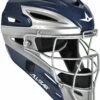 All Star MVP2510TT Two-Toned Catcher's Helmet, YOUTH Navy/Silver -SOFTBALL Sales a32 247navsil 9