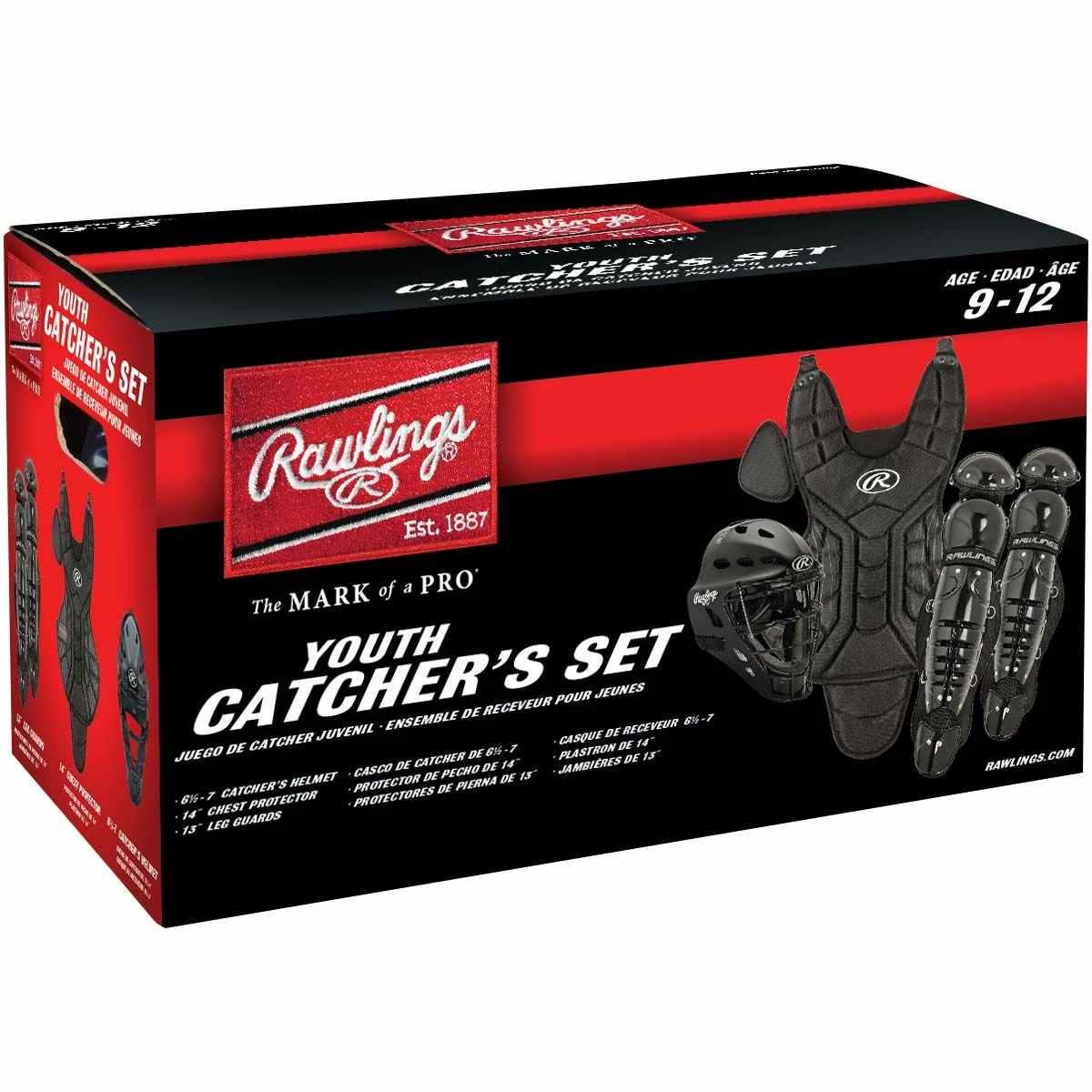 Rawlings Player Series Age 9-12 Catcher's Set, PLCSY 4 Rawlings Player Series Age 9-12 Catcher's Set, PLCSY - Image 2