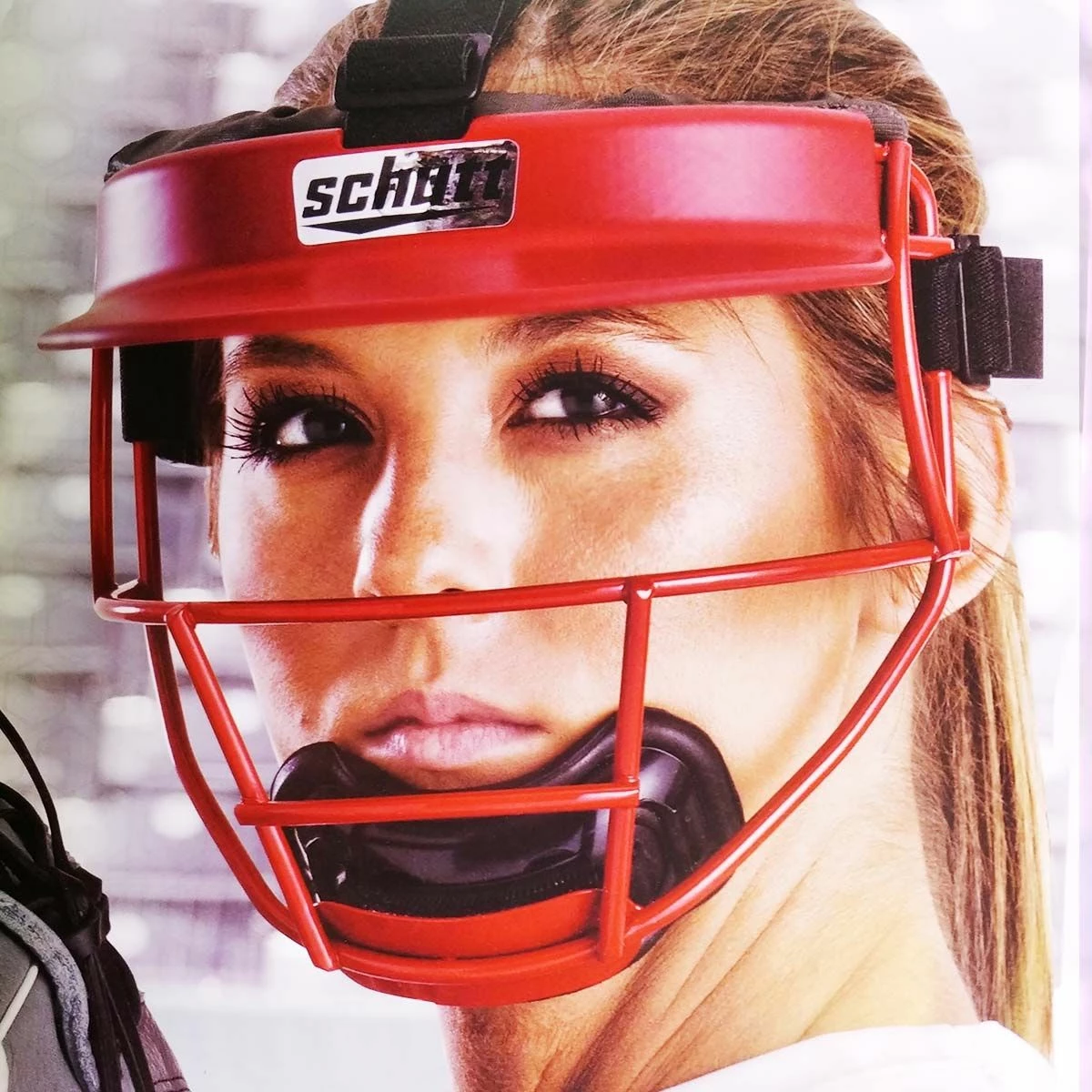 Schutt V1/V2 Softball Fielders Face Guard w/Visor Neon Pink 5 Schutt V1/V2 Softball Fielders Face Guard w/Visor Neon Pink - Image 3