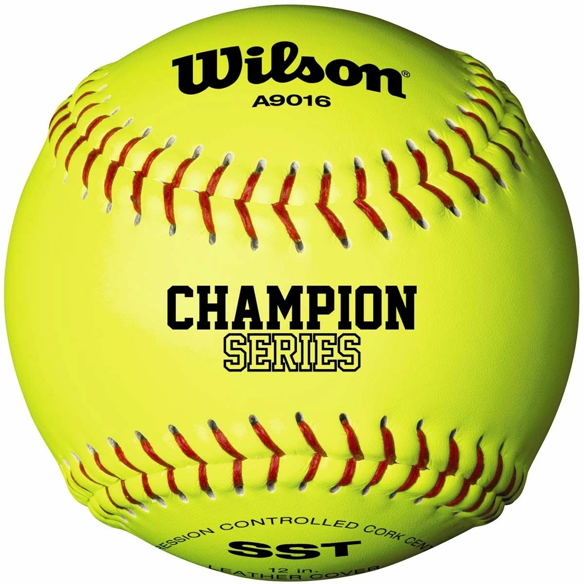 Wilson 12" A9016 47/375 Champion NFHS Leather Cork Softball, WTA9016BSST 3 Wilson 12" A9016 47/375 Champion NFHS Leather Cork Softball, WTA9016BSST