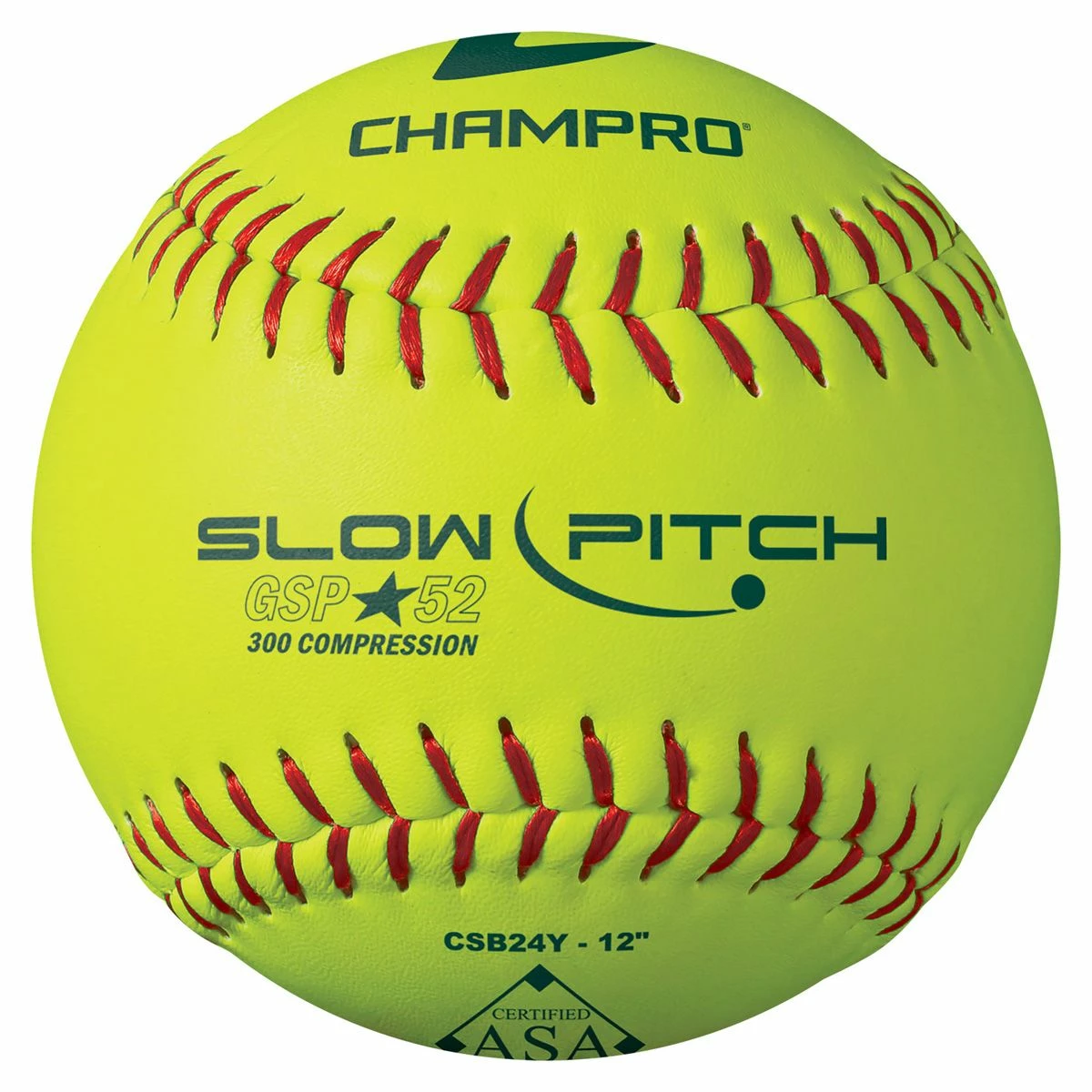 Champro 12” CSB24Y 52/300 ASA/USA Durahide Slowpitch Softballs 3 Champro 12” CSB24Y 52/300 ASA/USA Durahide Slowpitch Softballs
