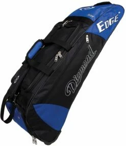 Diamond Edge Wheeled Baseball/Softball Equipment Bag, 36''Lx10''Wx12''H Black