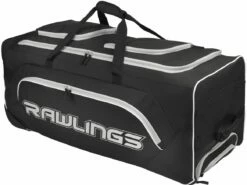Rawlings Wheeled Catcher's Equipment Bag, 37"x14"x14"