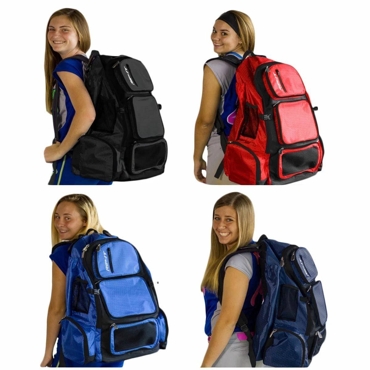 Rip-It Pack-It-Up Softball Backpack Black 4 Rip-It Pack-It-Up Softball Backpack Black - Image 2
