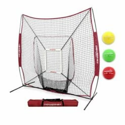 POWERNET 7'x7' DLX 2.0 Pop Up Hitting Net System Green