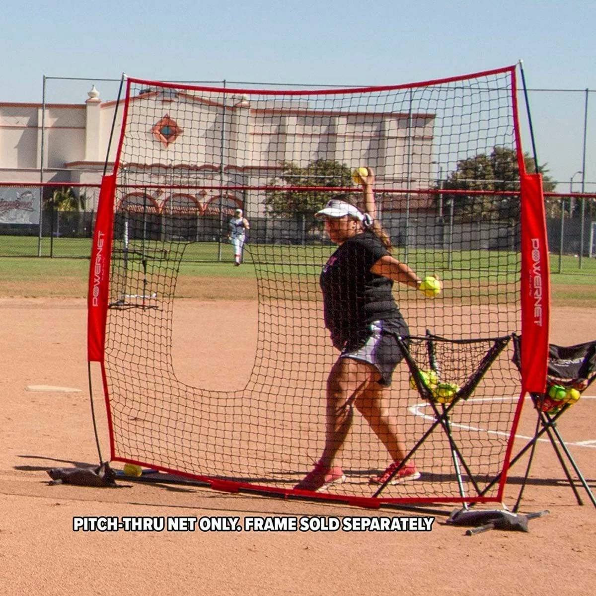 POWERNET Pitch Thru Softball Screen Replacement Net 4 POWERNET Pitch Thru Softball Screen Replacement Net - Image 2
