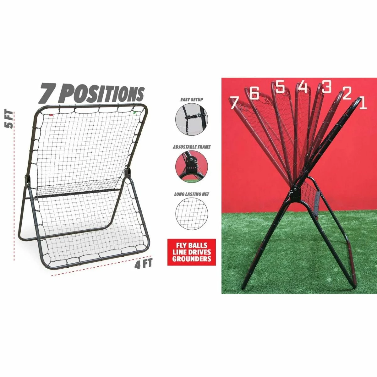 POWERNET Adjustable Baseball/Softball Rebounder 4 POWERNET Adjustable Baseball/Softball Rebounder - Image 2