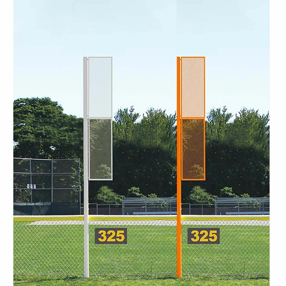 Jaypro 15' Softball Foul Poles, SBCFP-15 White 3 Jaypro 15' Softball Foul Poles, SBCFP-15 White