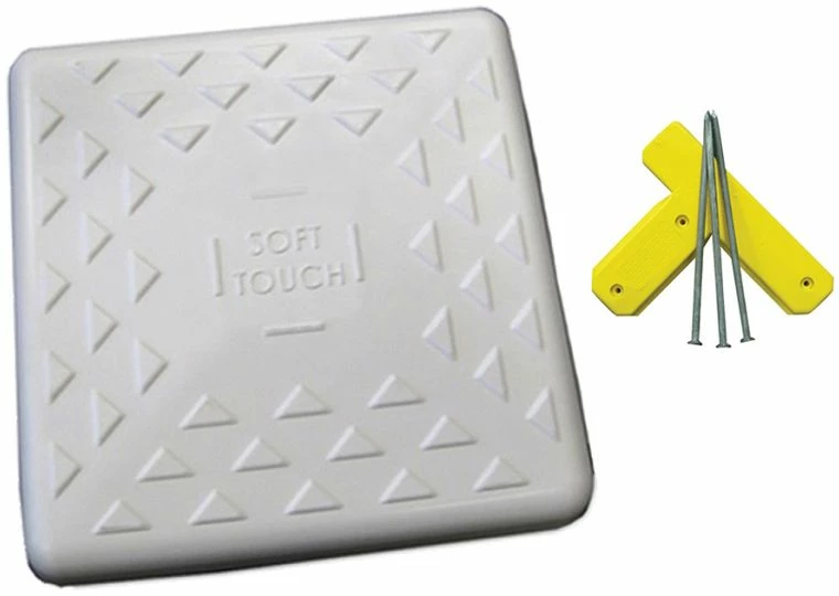 Soft Touch 15" Spike-Down Base w/ Tee & Spikes, S15 3 Soft Touch 15" Spike-Down Base w/ Tee & Spikes, S15