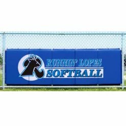 Cover Sports 3'H x 10'L Baseball/Softball Backstop Padding w/Graphics Orange