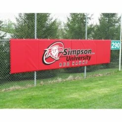 Cover Sports 3'H x 12'L Baseball/Softball Backstop Padding w/Graphics Tan -SOFTBALL Sales a32 978 4