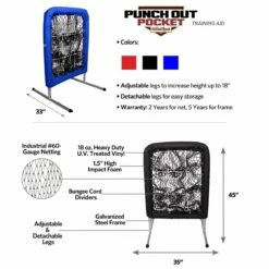On Deck Sports Punch Out Pocket Pitching Trainer Royal -SOFTBALL Sales a33 034 specs