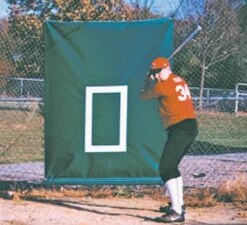 CageSaver Batting Cage Net Backdrop Protector, 22 oz Green