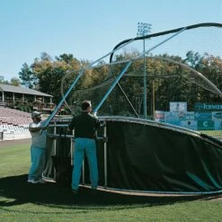 Jaypro Big League Bomber Pro Portable Batting Cage, BBGS-18 Navy -SOFTBALL Sales a33 190 2