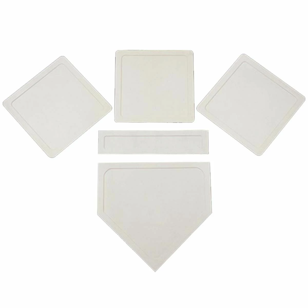 Schutt Recreational Throw Down Baseball/Softball Base Set, White 3 Schutt Recreational Throw Down Baseball/Softball Base Set, White