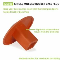 Champion Rubber Base Plug for Ground Anchors, M500P -SOFTBALL Sales a33 232 new 04