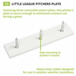 Champion Youth League Pitcher's Plate with Spikes, 70 -SOFTBALL Sales a33 257 new 4