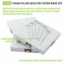 Champion 14"x14" Economy Baseball/Softball Bases, White, M300 -SOFTBALL Sales a33 278 new 05