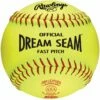 Rawlings 12", 47/375 Dream Seam Leather Fastpitch Softballs, C12RYLAH, dz -SOFTBALL Sales a33 300 18