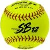 Dudley 12" SB12L RFY FP 47/375 Leather Fastpitch Softballs, dz -SOFTBALL Sales a33 312 new