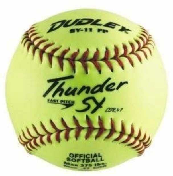 Dudley 11" SY11FP 47/375 Synthetic Fastpitch Softballs, dz 3 Dudley 11" SY11FP 47/375 Synthetic Fastpitch Softballs, dz