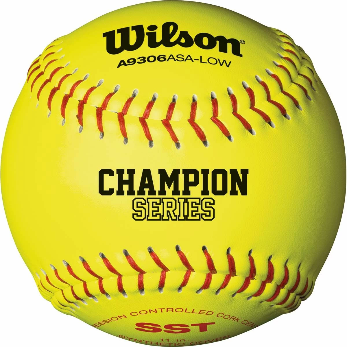 Wilson 11", 47/300 ASA Synthetic Fastpitch Softballs, WTA9306BASA-LOW, dz 3 Wilson 11", 47/300 ASA Synthetic Fastpitch Softballs, WTA9306BASA-LOW, dz