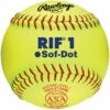 Rawlings 11" ASA RIF Level 1 Synthetic Fastpitch Softballs, SR11RYSA , dz -SOFTBALL Sales a33 385