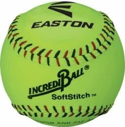 Easton 12" Incrediball Neon SoftStitch Training Softball, A122609T, ea