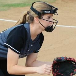 Schutt 122100CC Softball Fielder's Face Guard, ADULT Black -SOFTBALL Sales a33 619