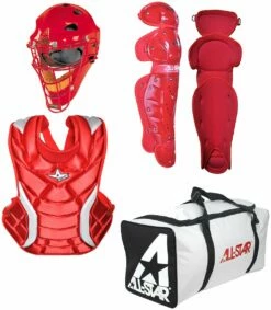 All Star CKW12.5PS Fastpitch Softball Catcher's Gear Kit, AGE 7-9 Navy