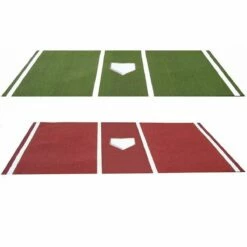 6'x12' Lined Batting Turf Mat Pro Green