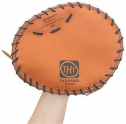 Two Hands Trainer Leather Training Glove, Right Hand Throw