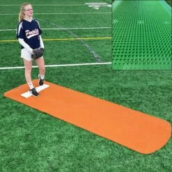 Portolite Spiked Softball Pitching Mat Green -SOFTBALL Sales a34 008 new new