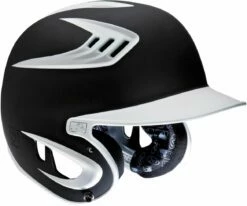Rawlings S80 JUNIOR 2-Tone 80 MPH Matte Finish Batting Helmet, S80X2J Black