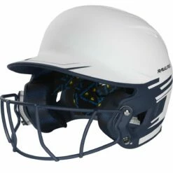 Rawlings Mach Ice Fastpitch Softball Batting Helmet w/ Faceguard Navy